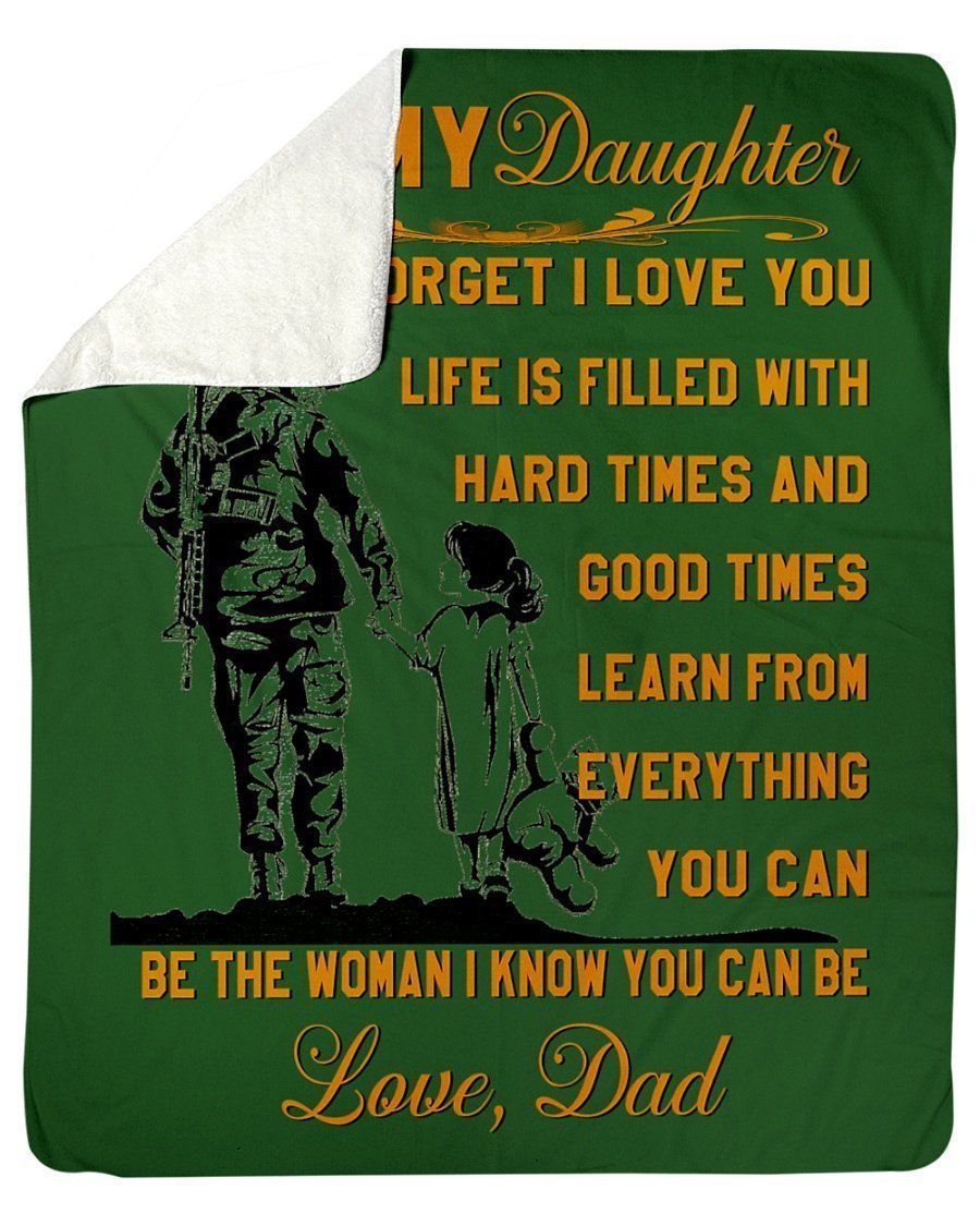 To My Daughter Learn From Everything You Can Fleece Blanket