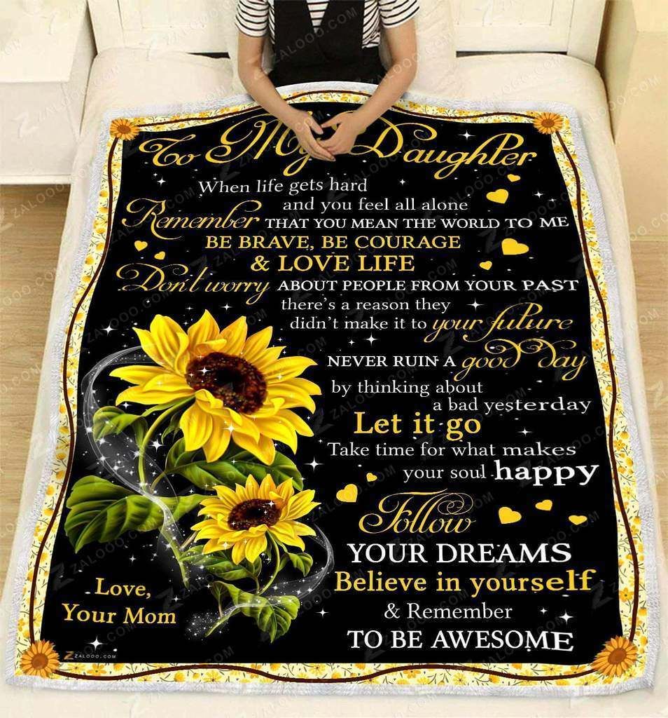 To My Daughter – Let It Go Fleece Blanket