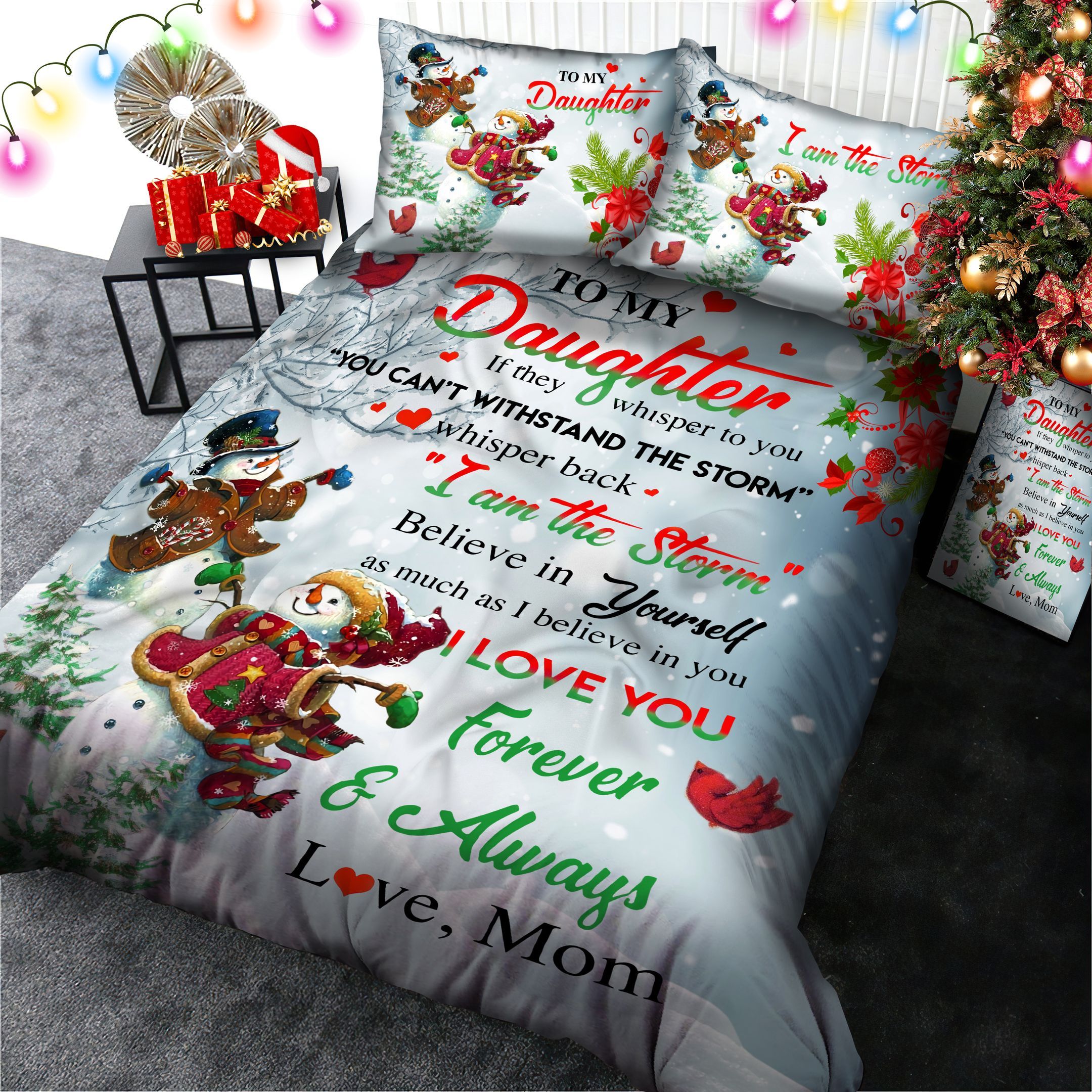 To My Daughter Bedding Set