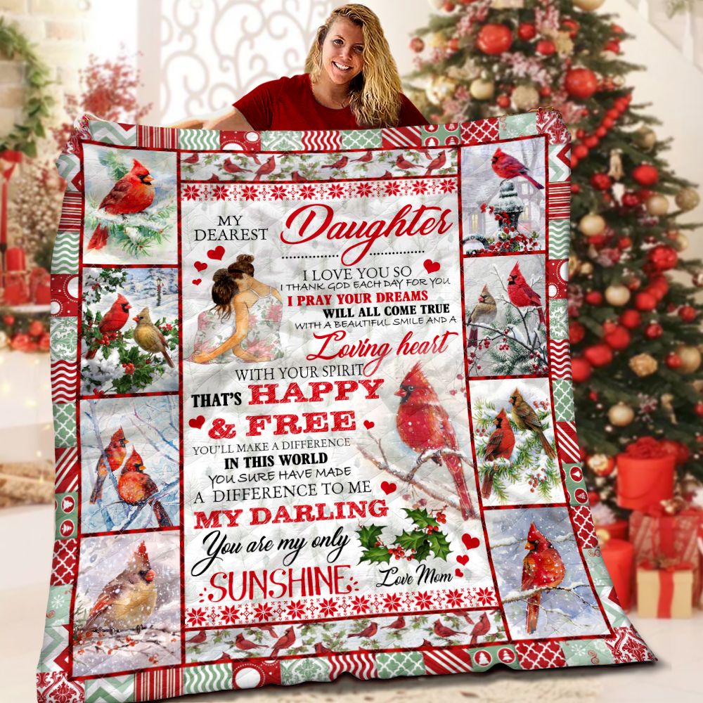 To My Daughter LML131127DT Quilt Blanket