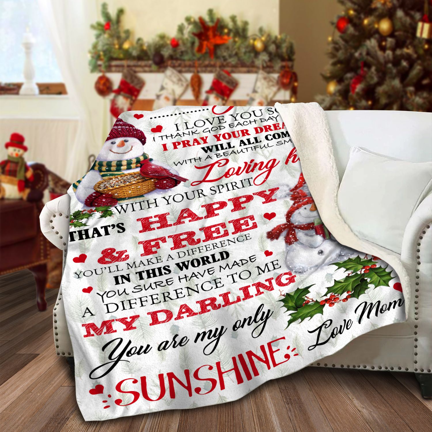 To My Daughter Sherpa Fleece Blanket