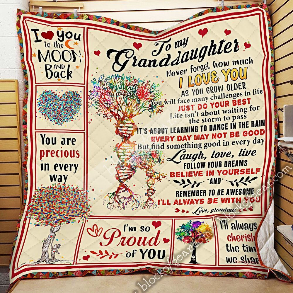 To My Daughter Love You GS-CL-LD1805 Quilt Blanket