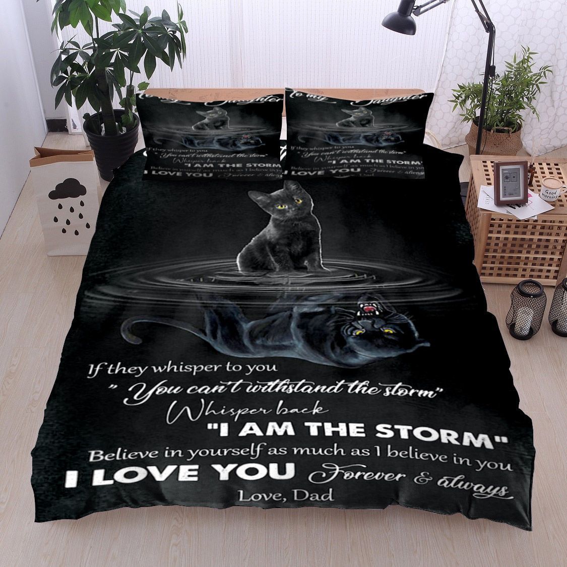 To My Daughter Bedding Set