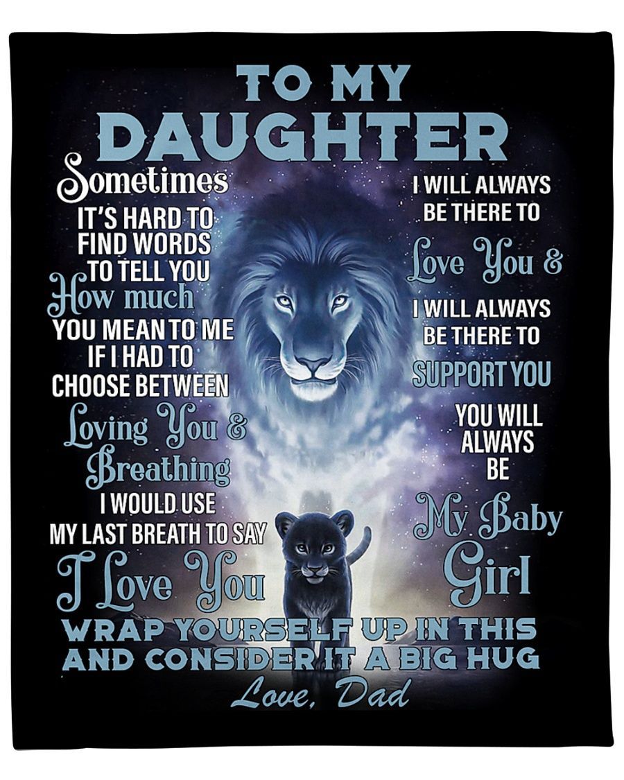 To my Daughter Fleece Blanket