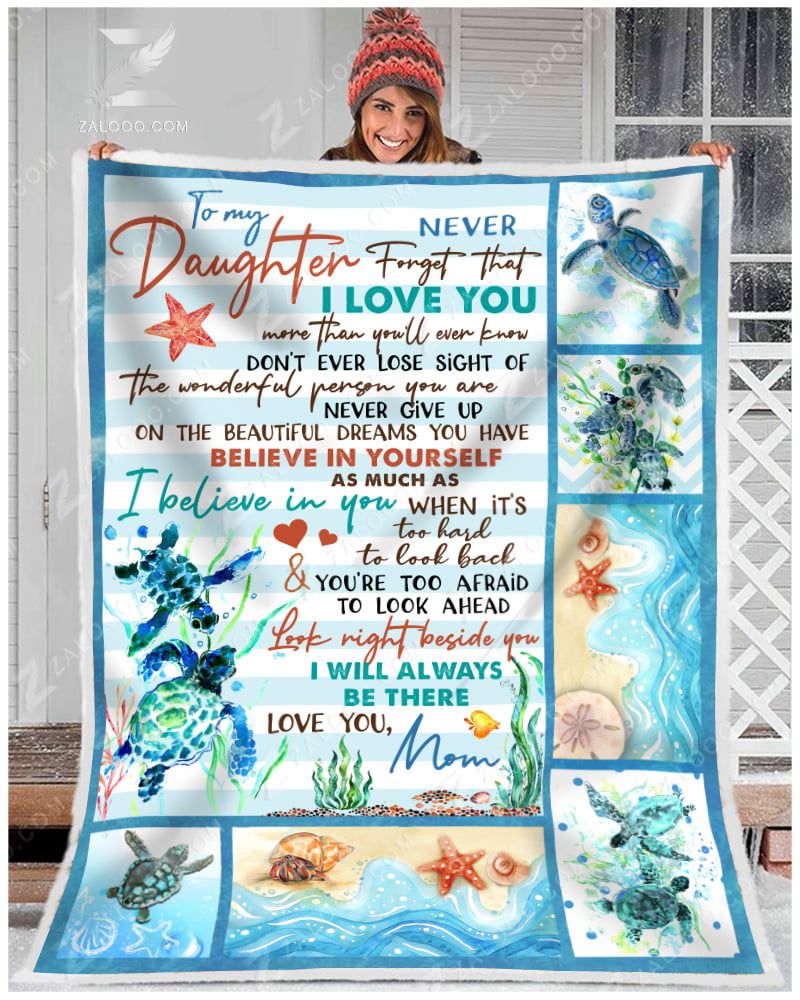 To My Daughter Fleece Blanket