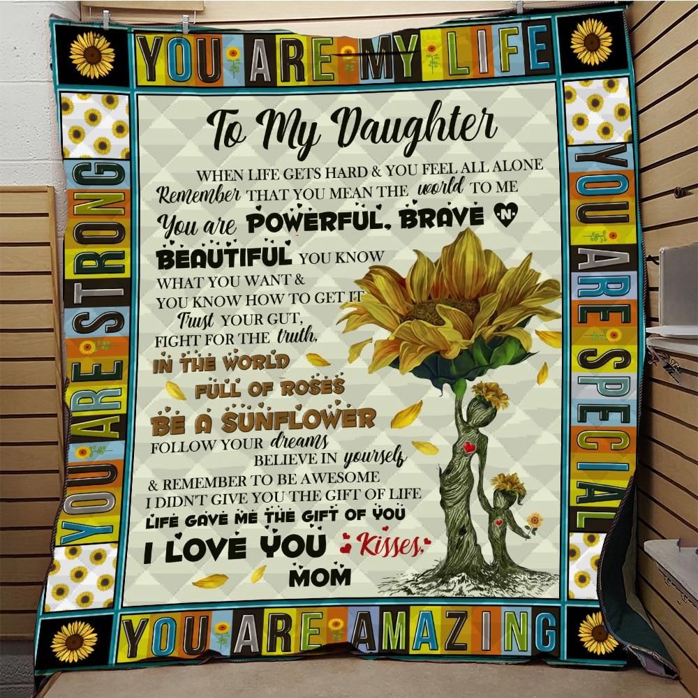 To My Daughter MMC1411822 Quilt Blanket