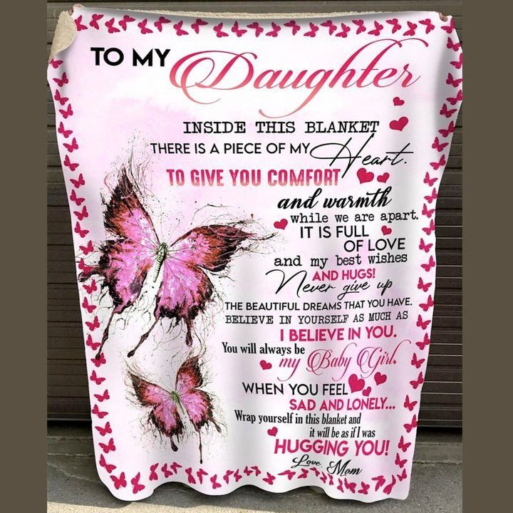 To My Daughter Fleece Blanket