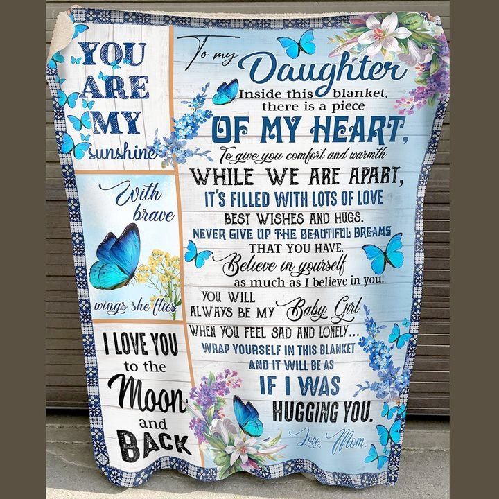 To My Daughter Fleece Blanket