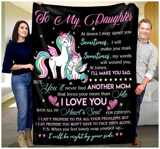 To My Daughter Fleece Blanket