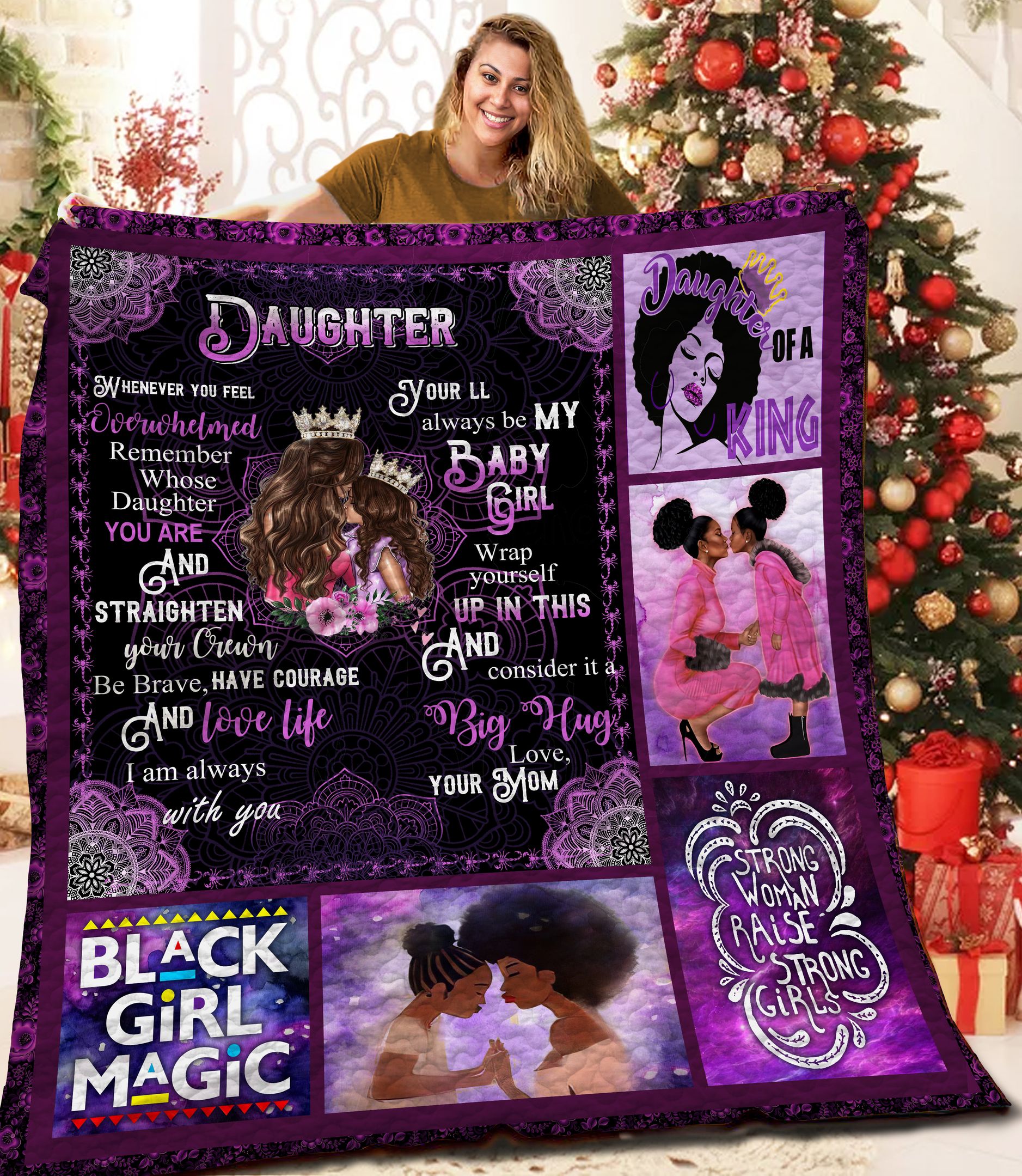 To My Daughter MMM131101MI Quilt Blanket