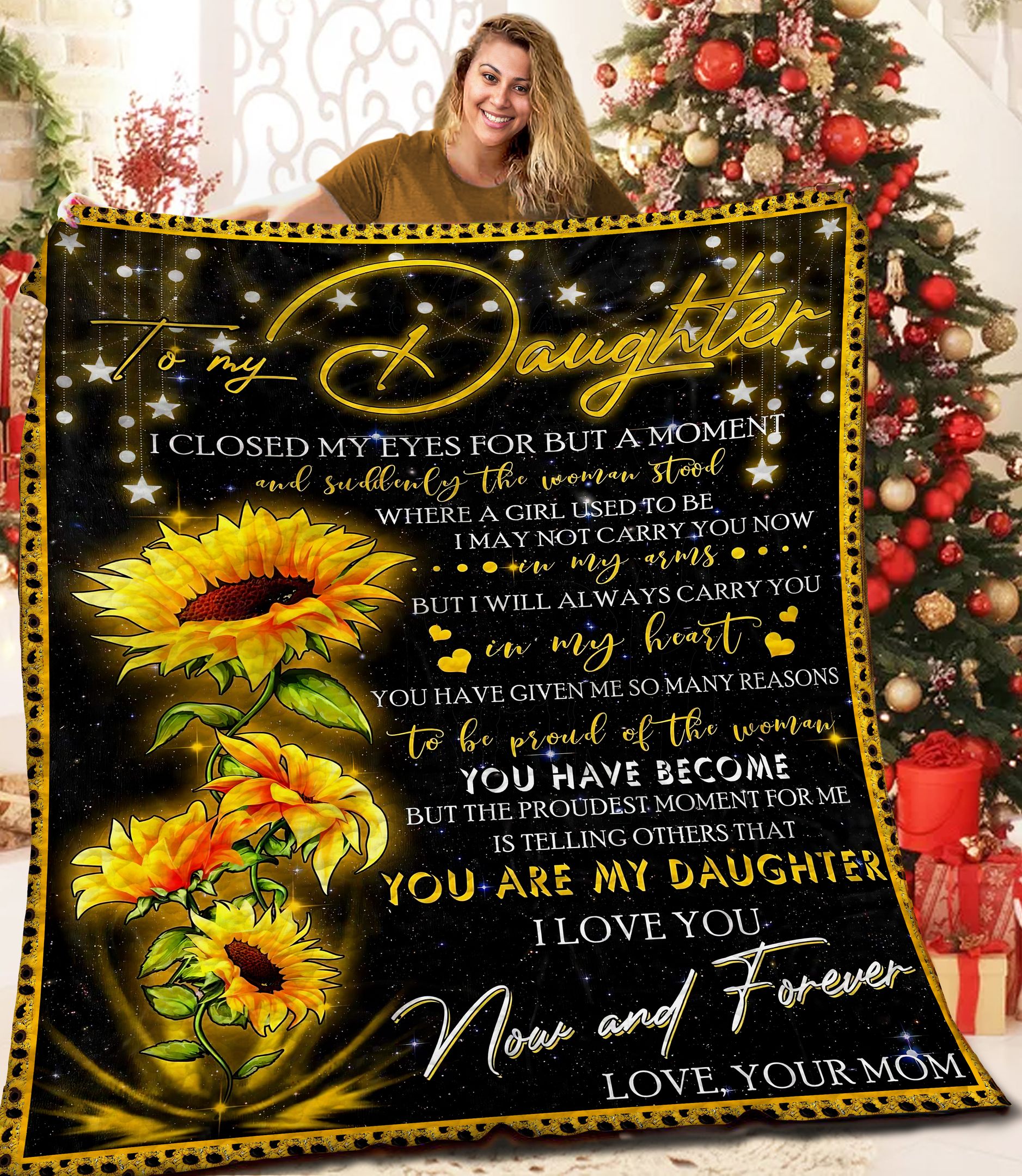 To My Daughter MMM131102MI Quilt Blanket