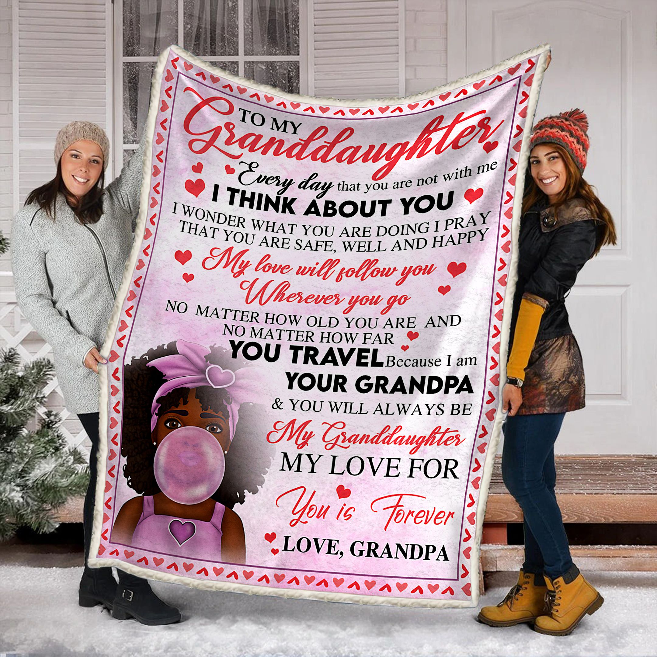 To My Daughter Fleece Blanket