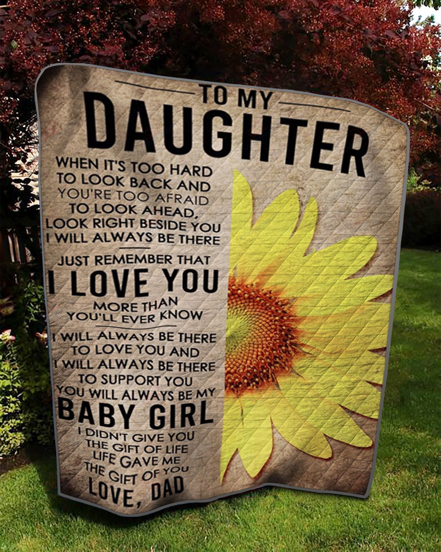 To My Daughter NC0311643CL Quilt Blanket