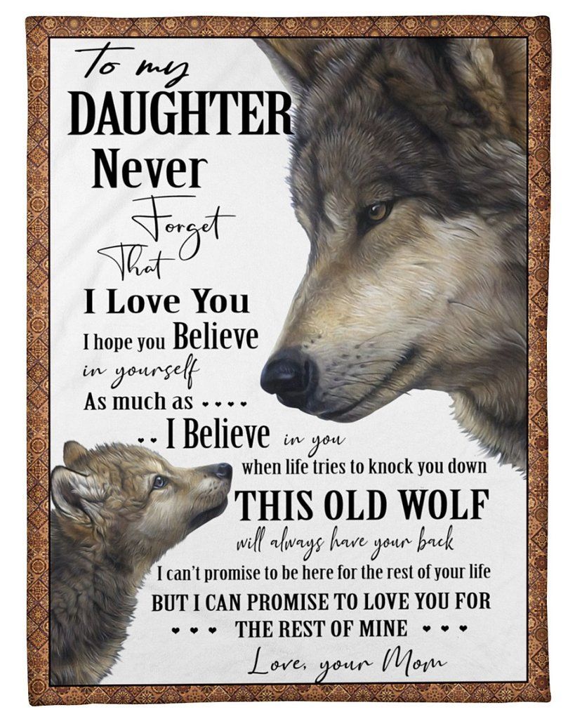 To My Daughter Never Forget Sherpa Fleece Blanket