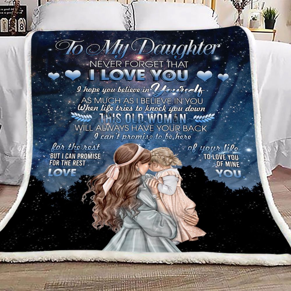 To My Daughter Never Forget That Fleece Blanket