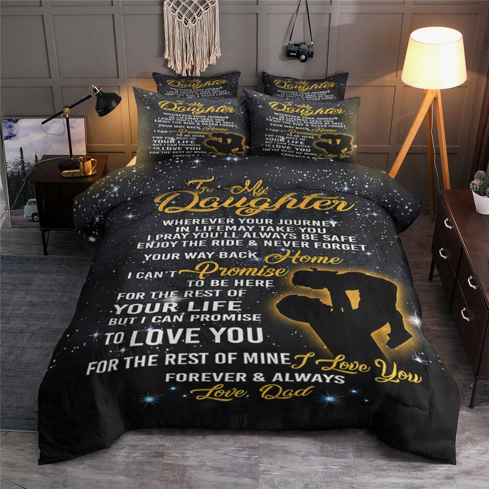 To My Daughter Bedding Set
