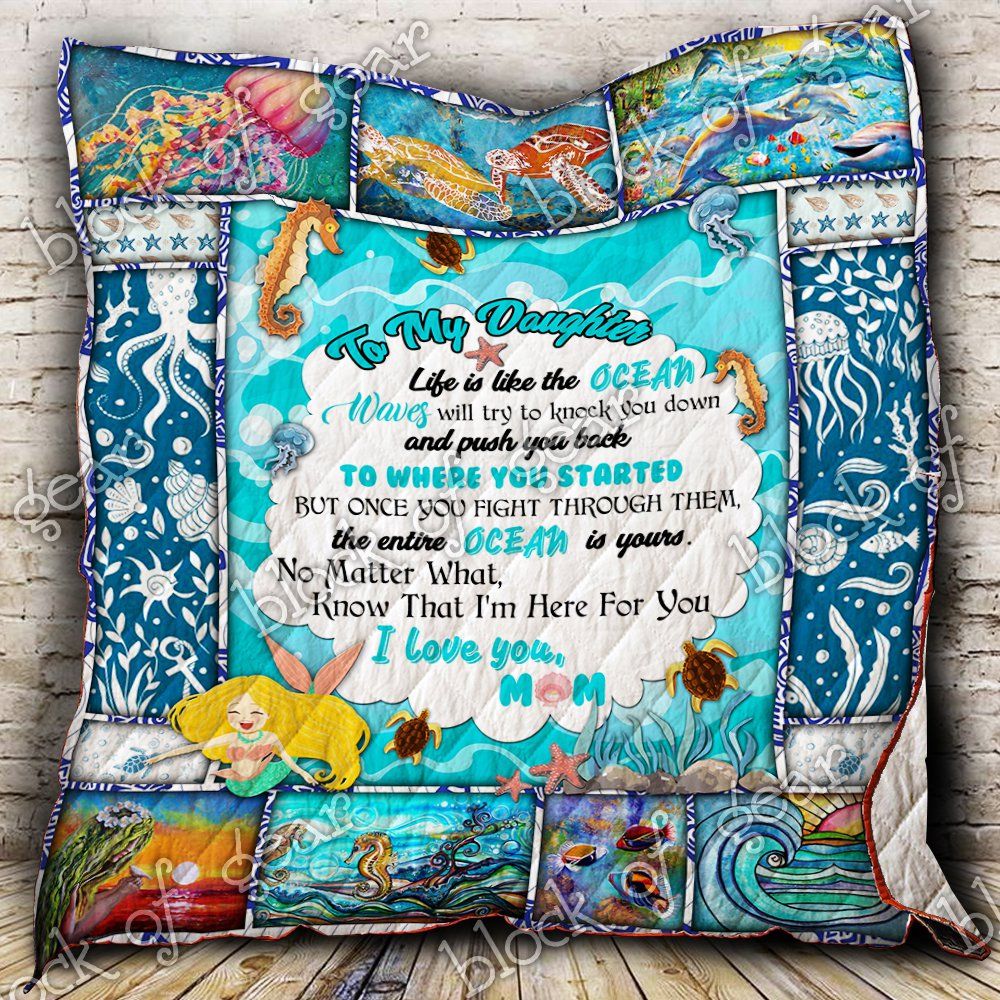 To My Daughter Ocean Quilt P503 Dhc11123336Dd