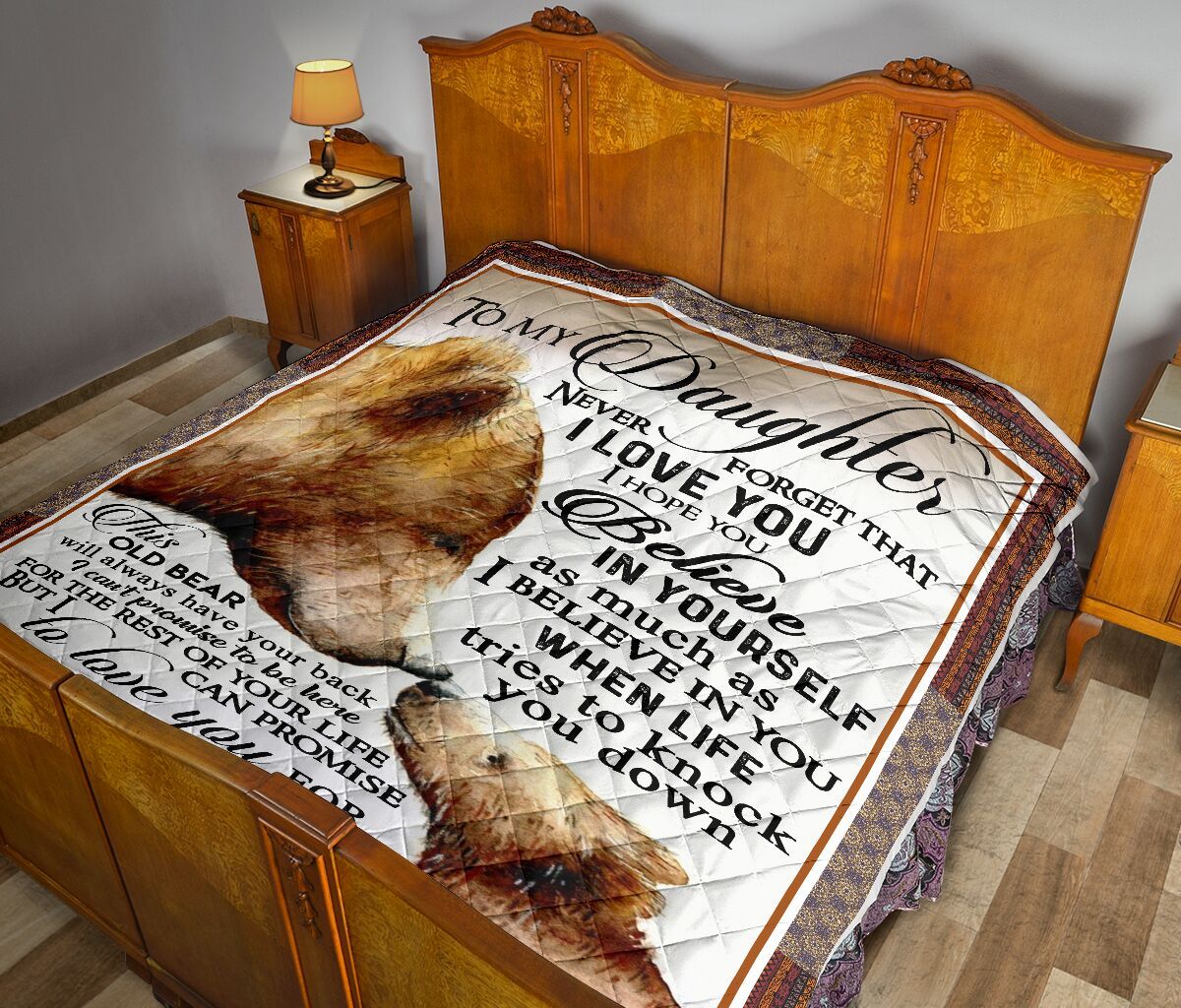 To My Daughter Quilt Blanket DHC02011388DD