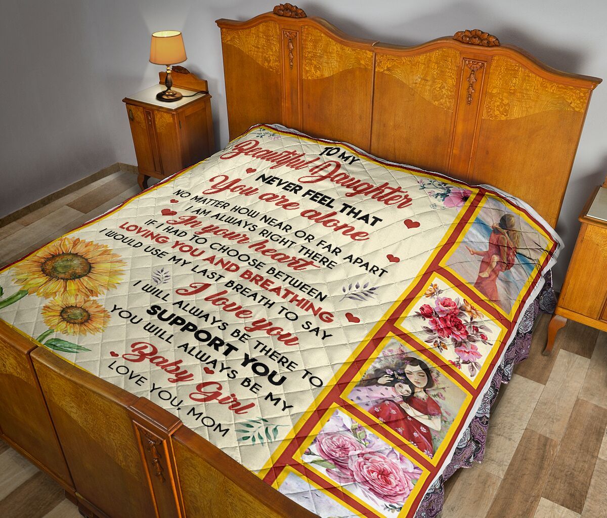 To My Daughter Quilt Blanket DHC02011399DD