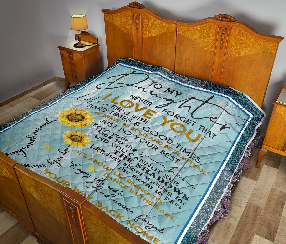 To My Daughter Quilt Blanket DHC02011405DD