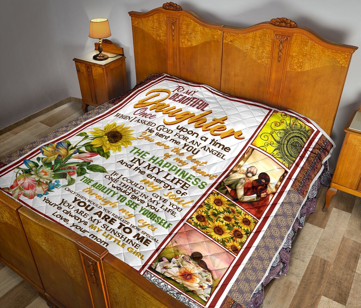 To My Daughter Quilt Blanket DHC02011428DD