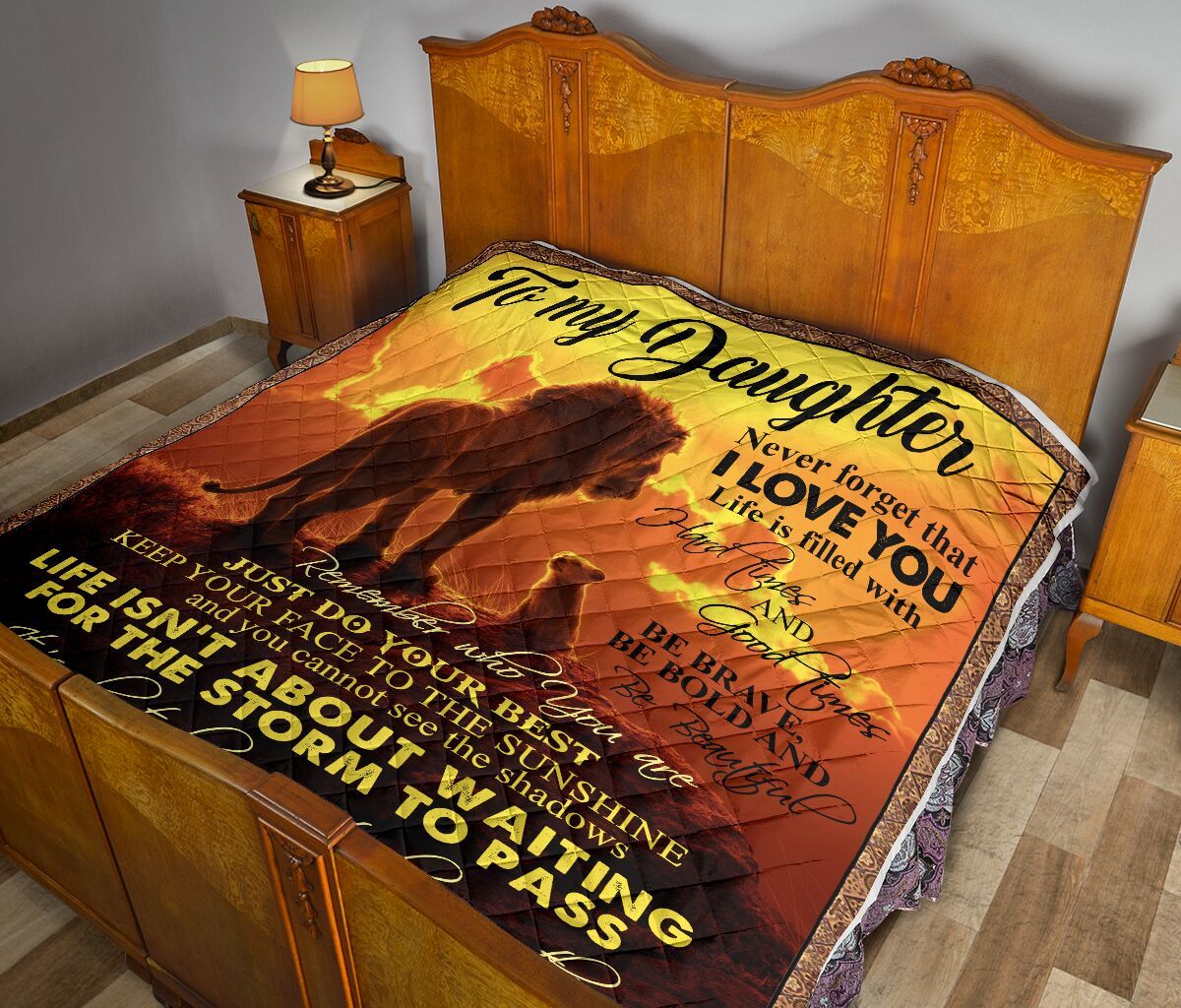 To My Daughter Quilt Blanket DHC02011437DD