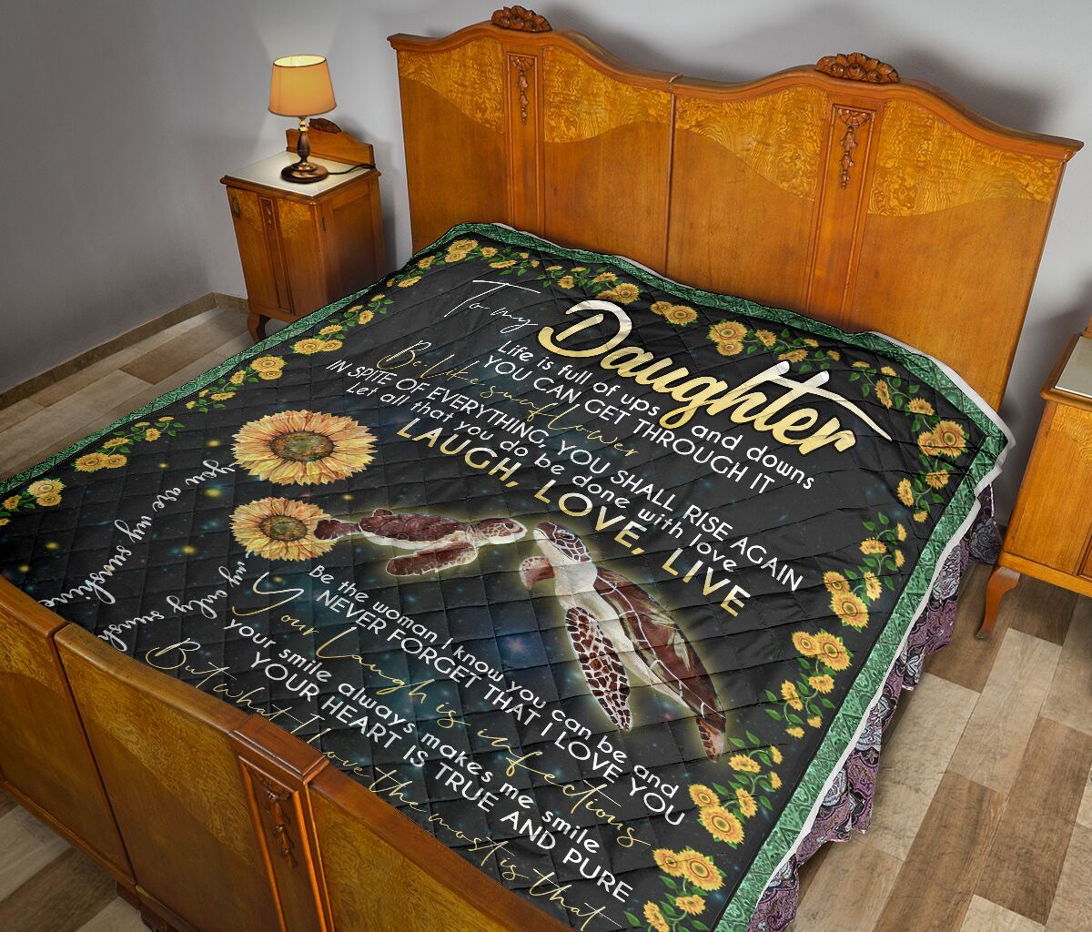 To My Daughter Quilt Blanket DHC02011748DD