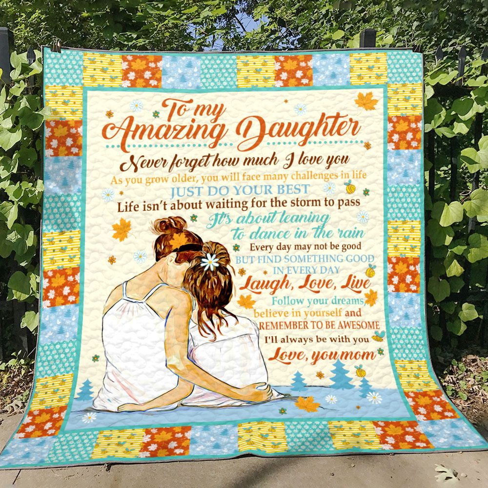 To My Daughter Quilt Blanket DHC090120891TD