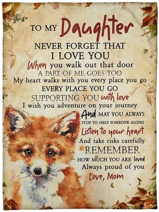 To My Daughter Remember How Much You Are Loved Sherpa Fleece Blanket