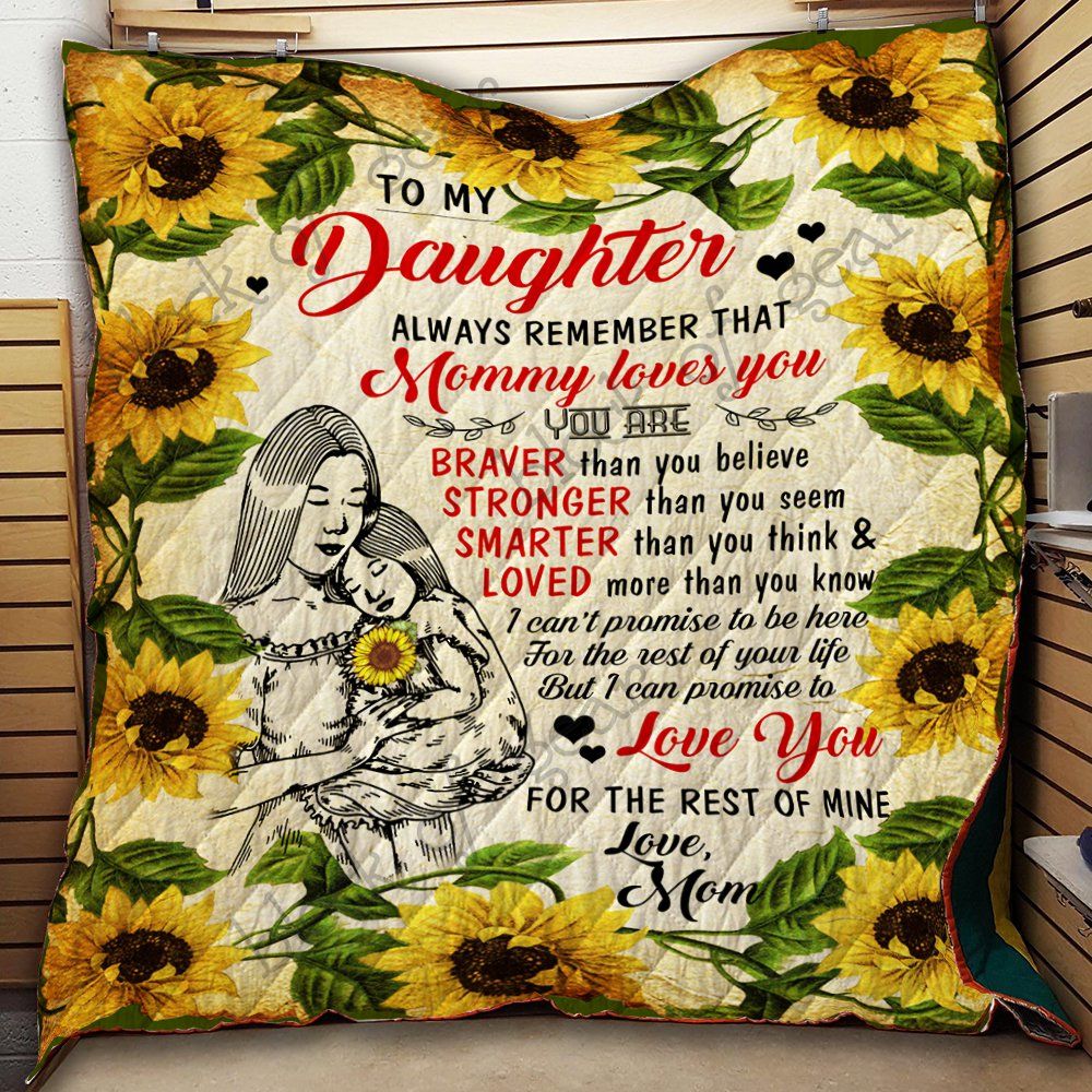 To My Daughter Sunflower Quilt Th757 Dhc11121773Dd