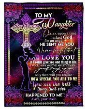To My Daughter Thank God For Send Me You Fleece Blanket