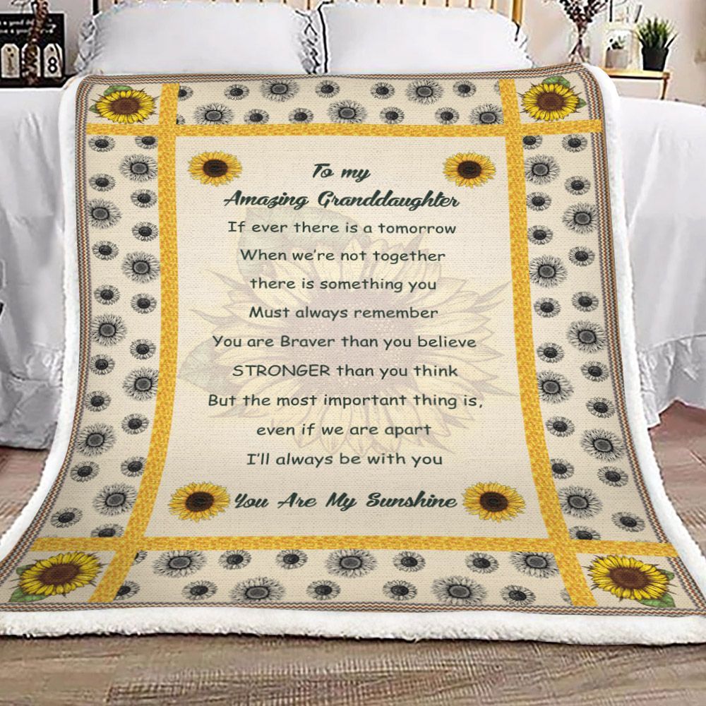 To My Daughter Sherpa Fleece Blanket