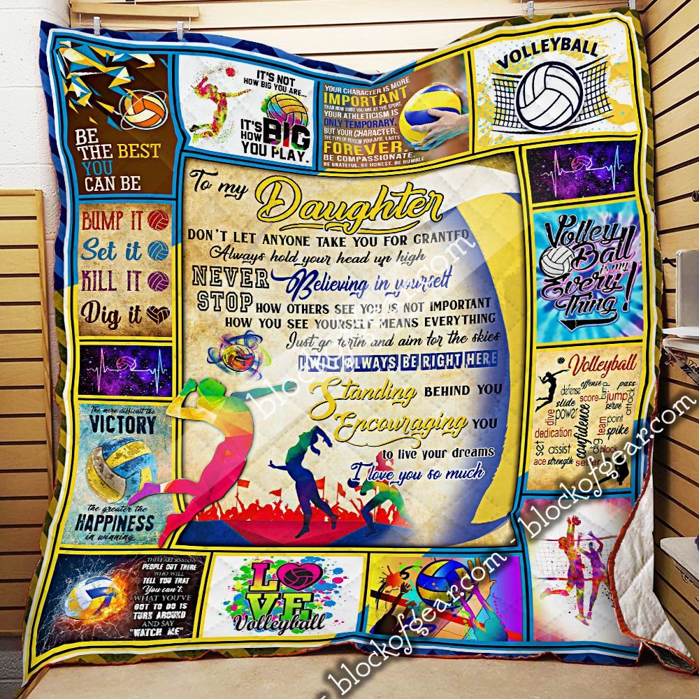 To My Daughter Volleyball GS-CL-LD2506 Quilt Blanket