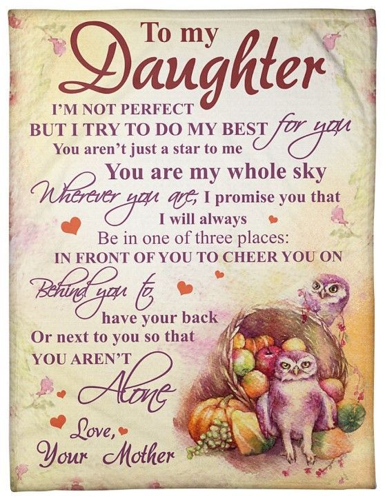 To My Daughter You Are My Whole Sky Sherpa Fleece Blanket