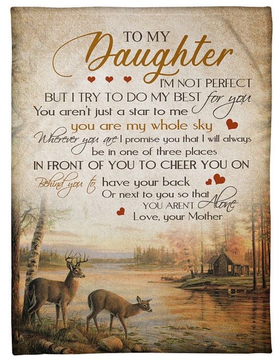 To My Daughter You Are My Whole Sky Sherpa Fleece Blanket