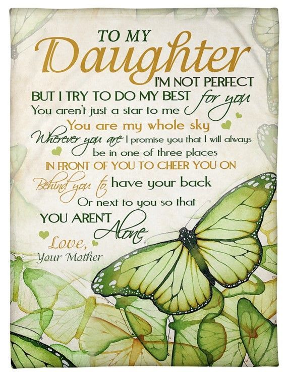 To My Daughter You Are My Whole Sky Sherpa Fleece Blanket