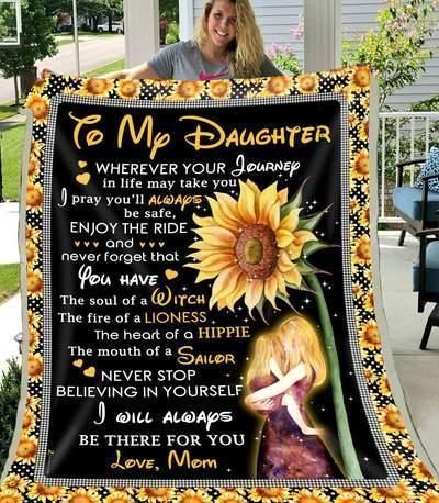To My Daughter You Have The Soul Sherpa Fleece Blanket