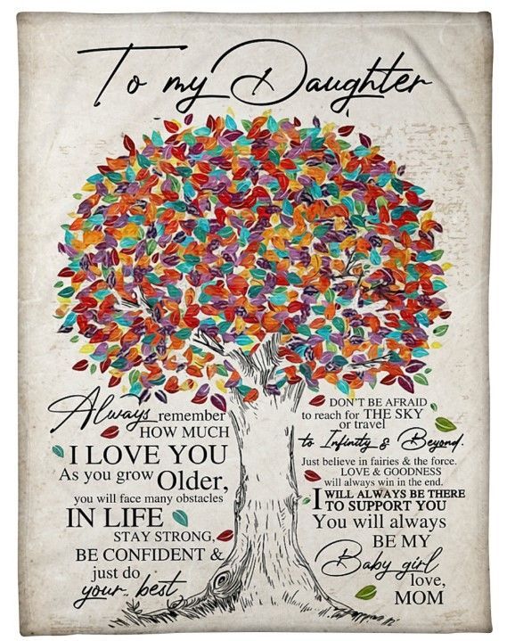 To My Daughter You Will Always Be My Baby Girl Sherpa Fleece Blanket