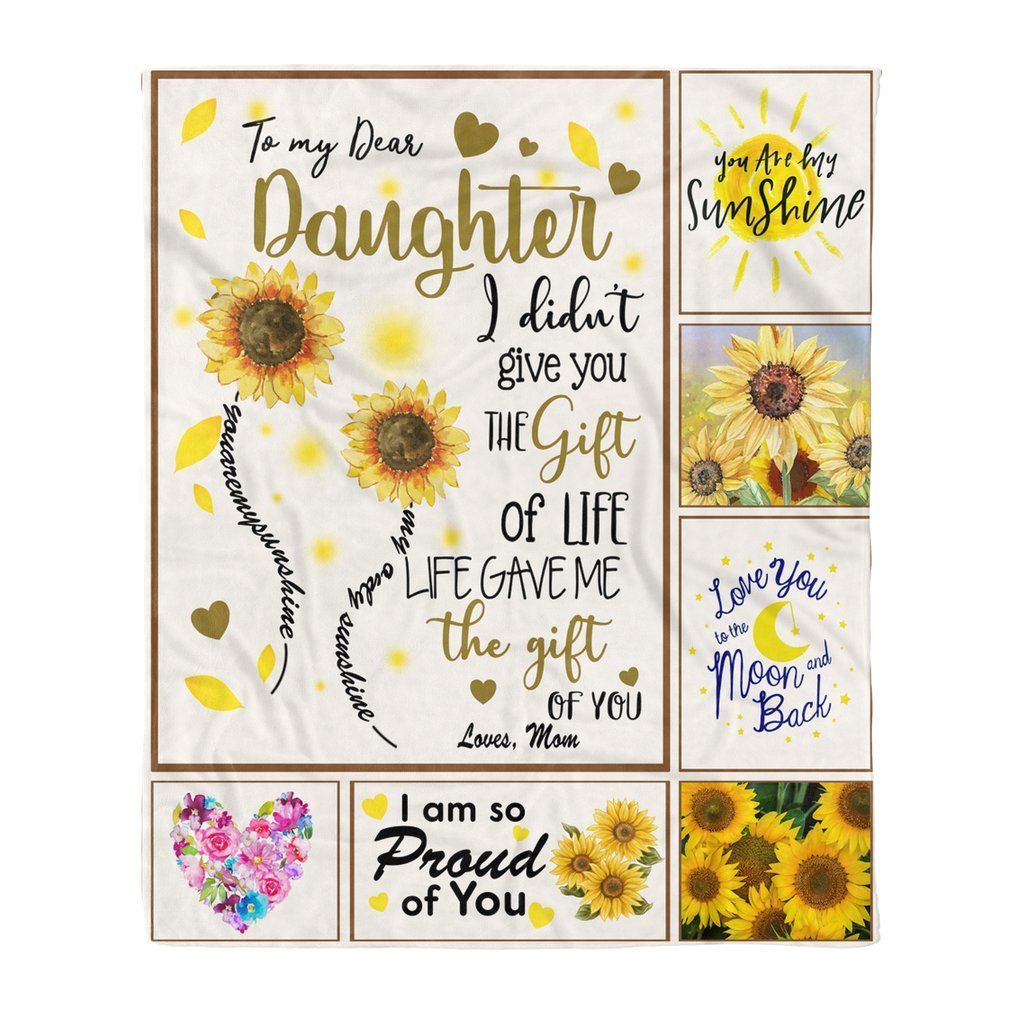 To My Dear Daughter Sherpa Fleece Blanket