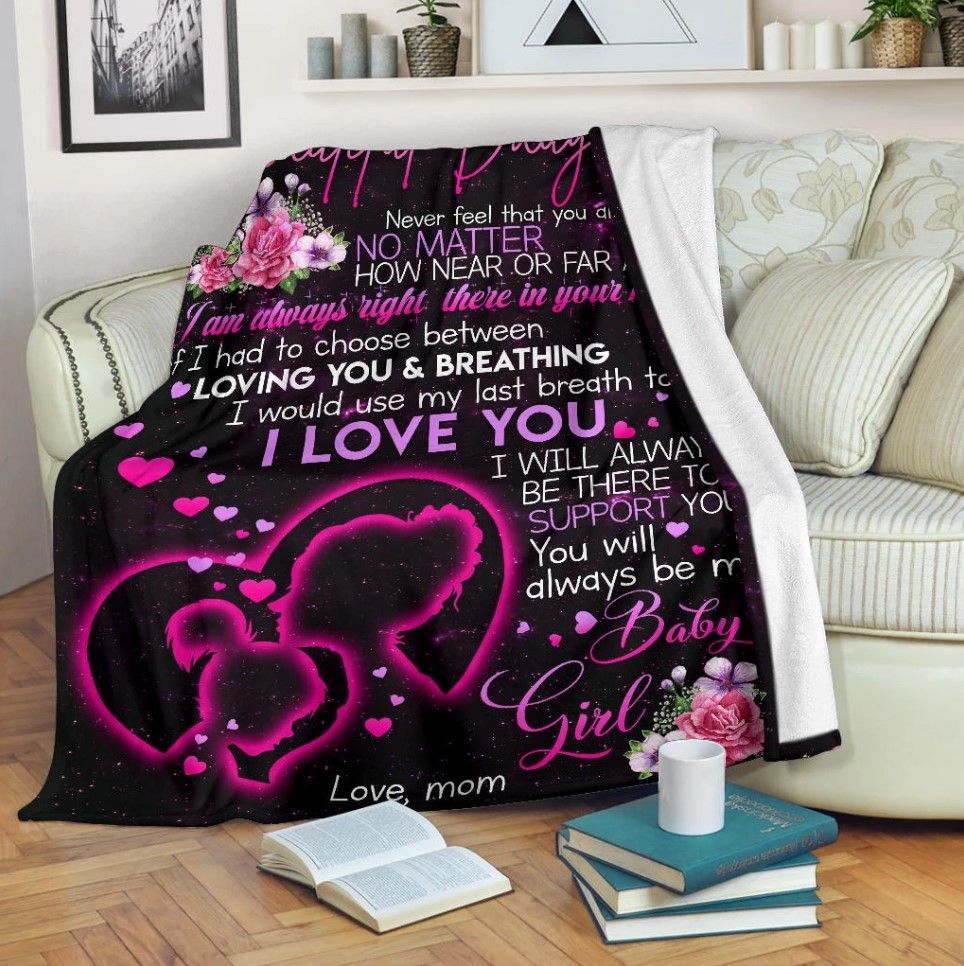 To My Dear Daughter Sherpa Fleece Blanket