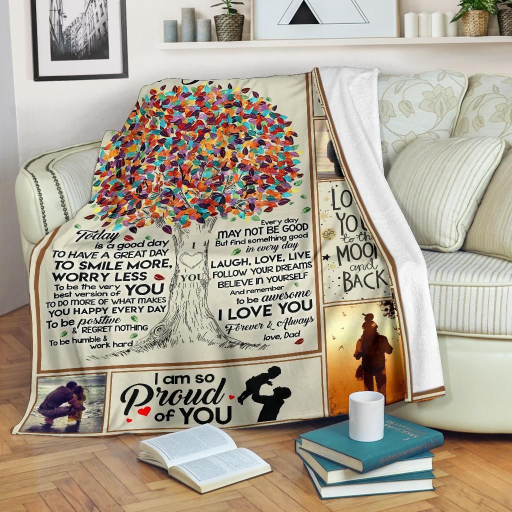 To My Dear Daughter Sherpa Fleece Blanket