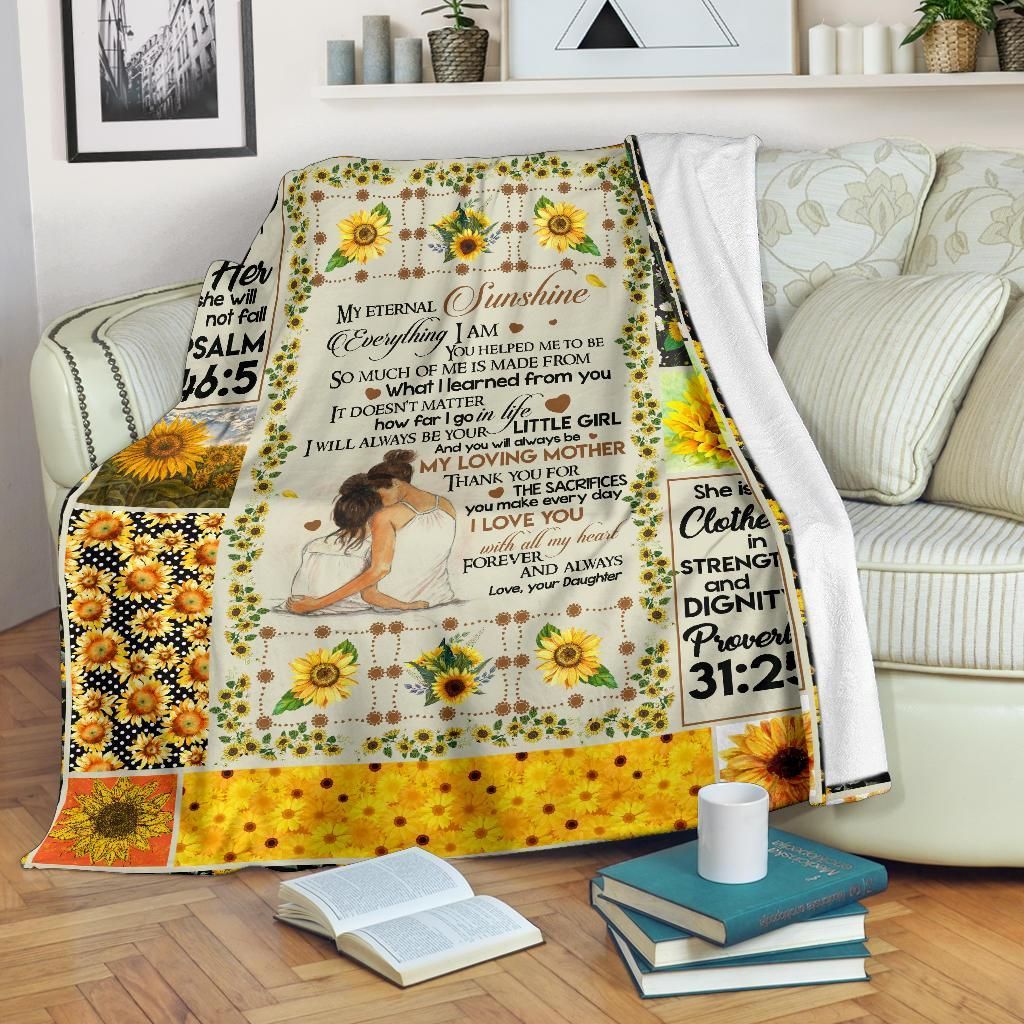 To My Dear Daughter Sherpa Fleece Blanket