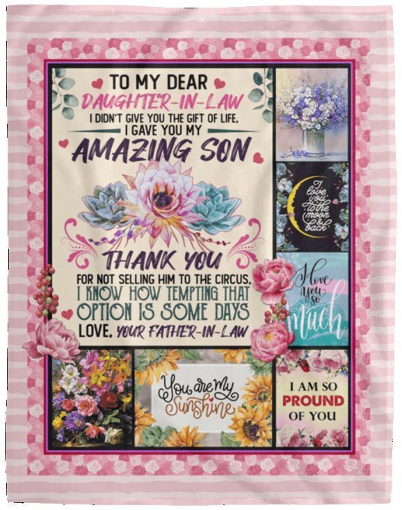 To My Dear Daughter In Law Sherpa Fleece Blanket
