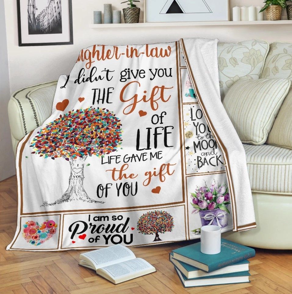 To My Dear Daughter-In-Law Sherpa Fleece Blanket