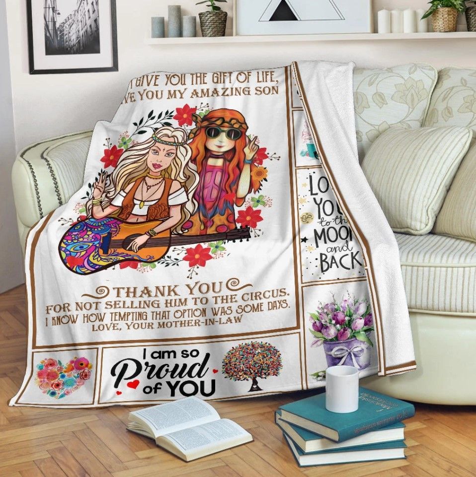 To My Dear Daughter-In-Law Sherpa Fleece Blanket