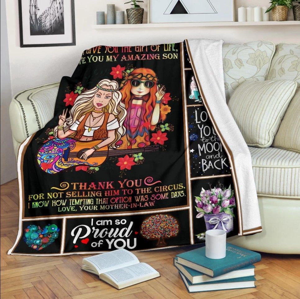 To My Dear Daughter-In-Law Sherpa Fleece Blanket
