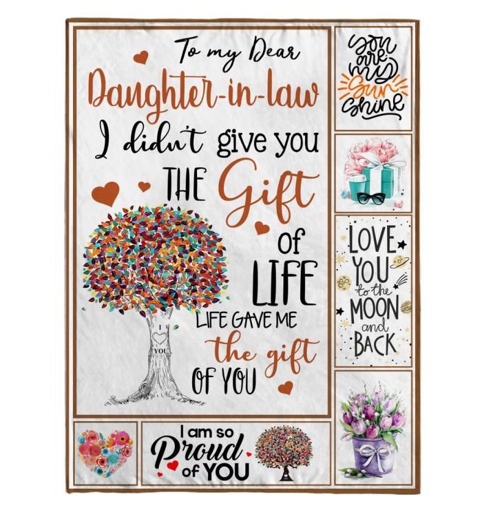To My Dear Daughter In Law Sherpa Fleece Blanket