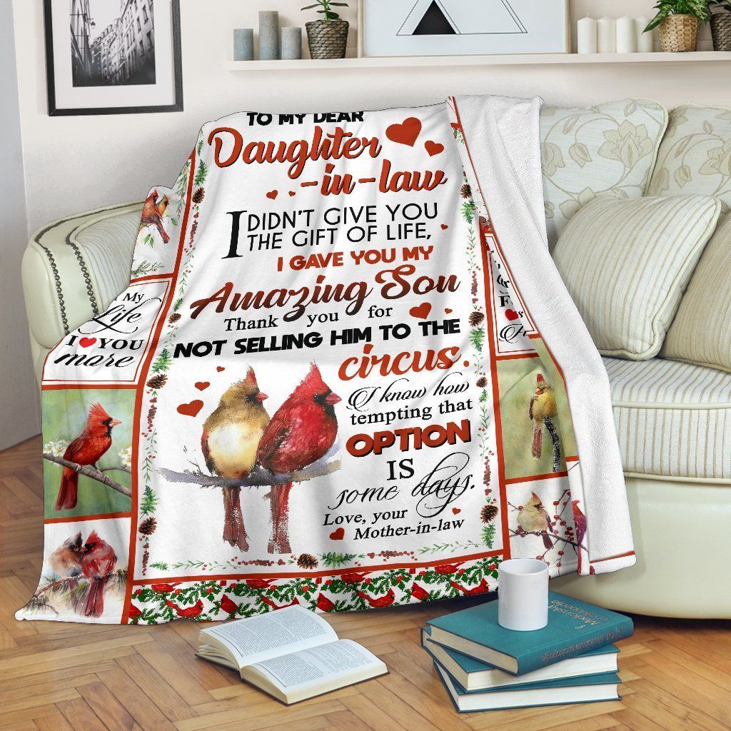 To My Dear Daughter In Law Option Is Some Day Sherpa Fleece Blanket