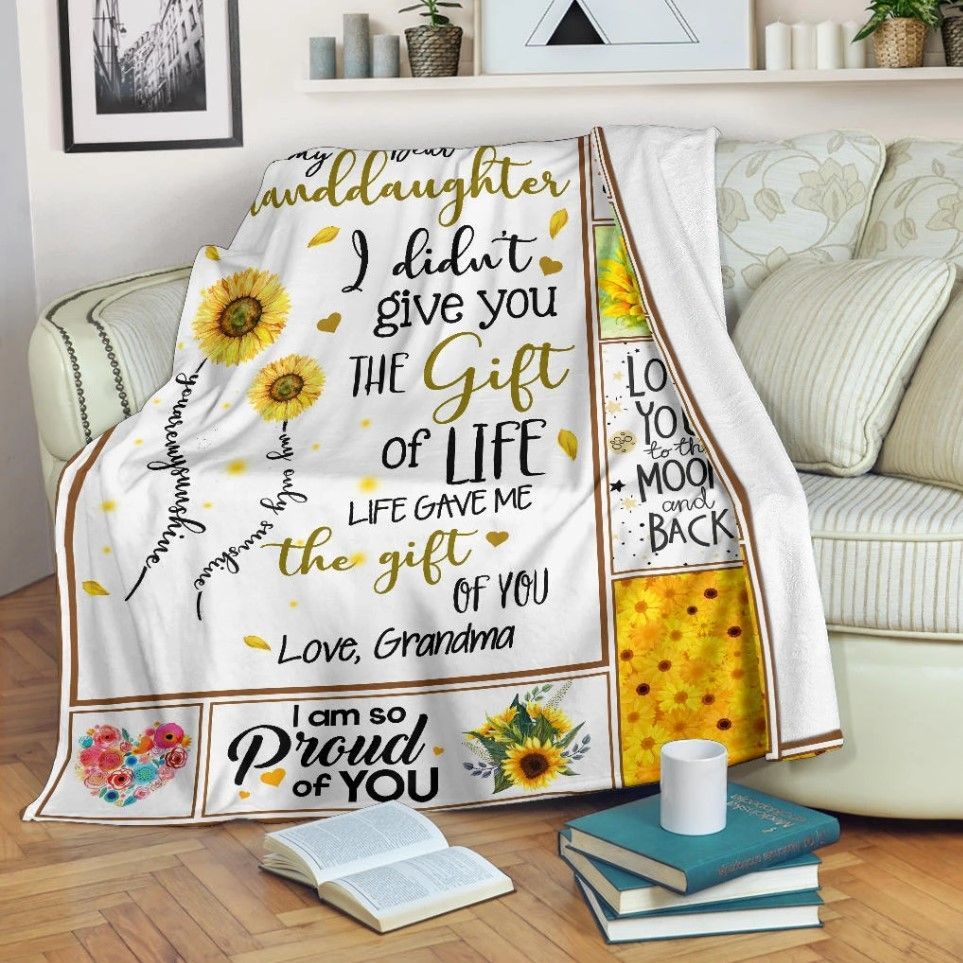 To My Dear Granddaughter Sherpa Fleece Blanket