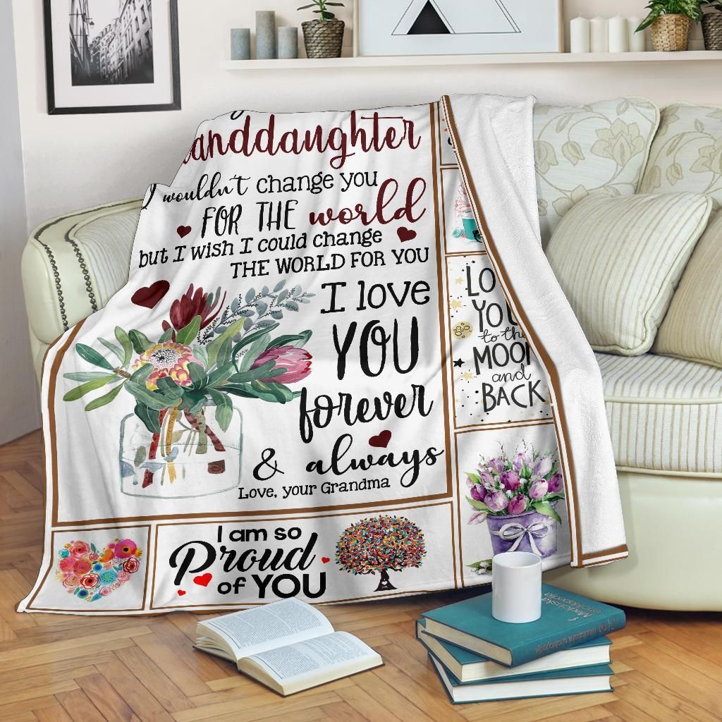 To My Dear Granddaughter Sherpa Fleece Blanket